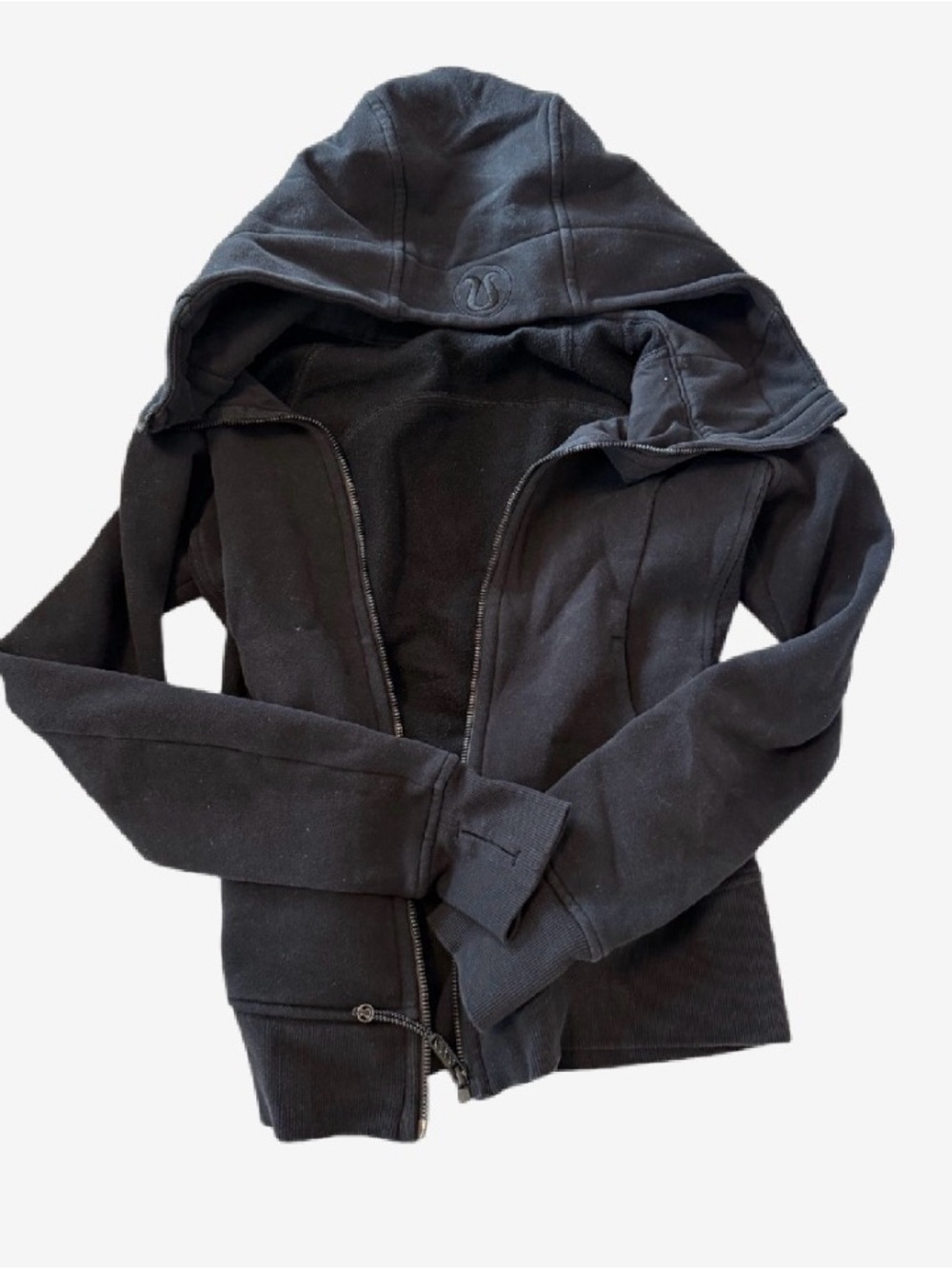 lululemon athletica Black Full-Zip Hooded Sweater